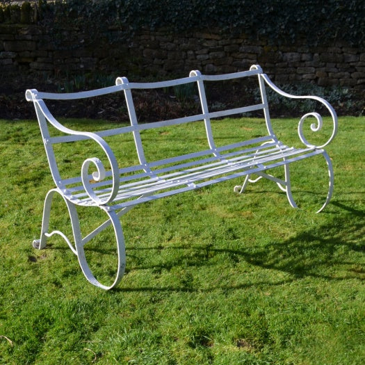 Edwardian Wrought Iron Garden Bench