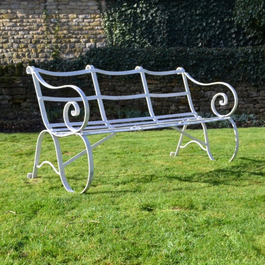 Edwardian Wrought Iron Garden Bench