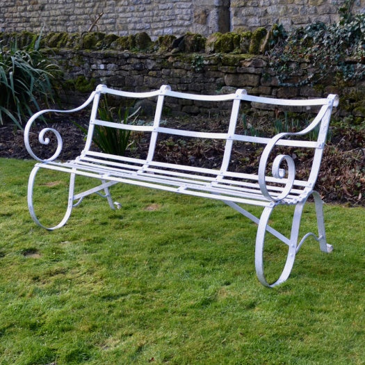 Edwardian Wrought Iron Garden Bench