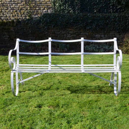 Edwardian Wrought Iron Garden Bench