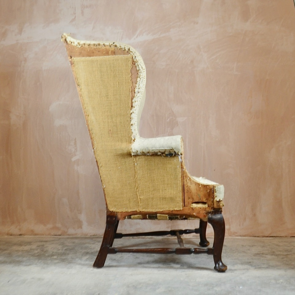 Cabriole Legged Wing Chair