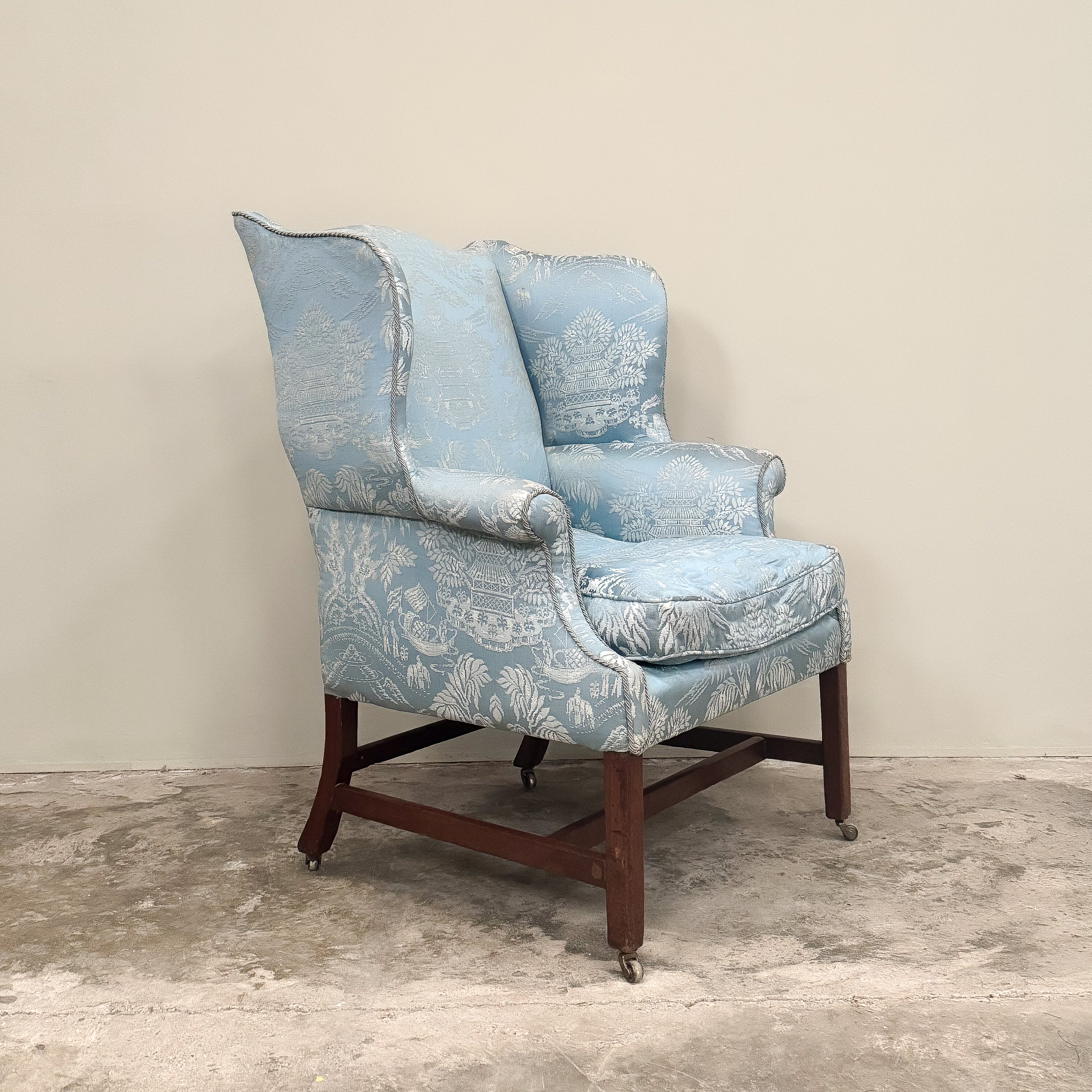 C1152 English Wing Chair – Claire Langley Antiques