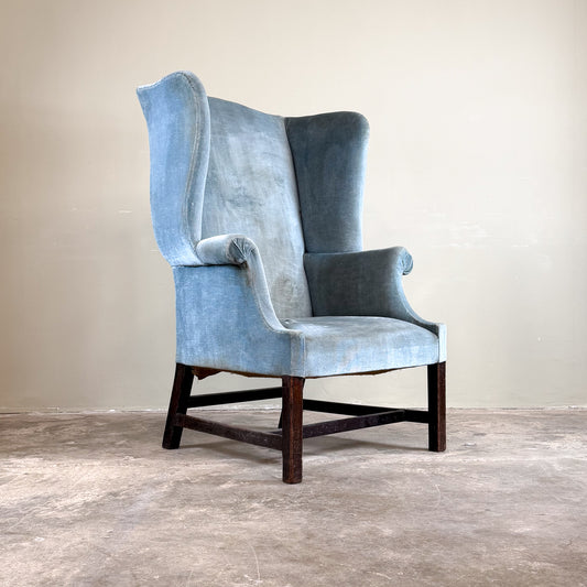 C1314 Georgian Mahogany Wing Chair