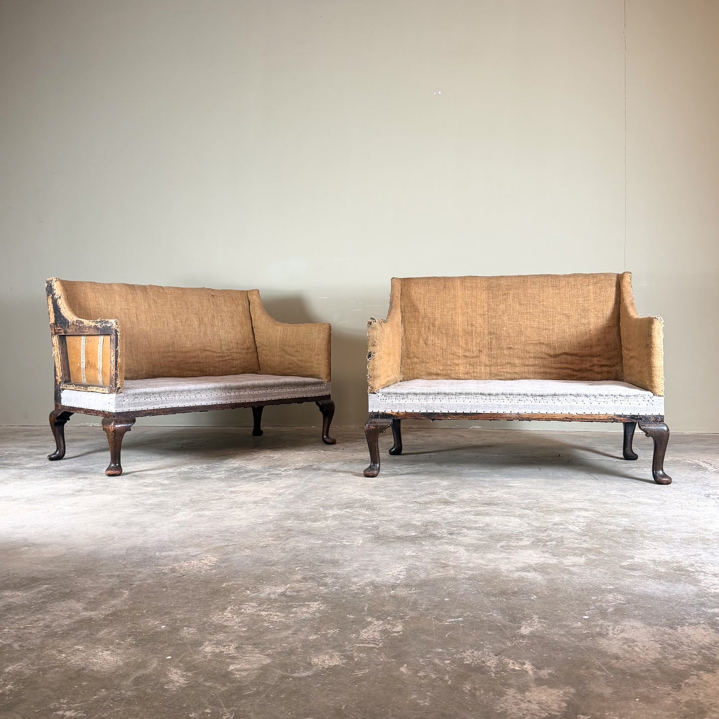 C1330 A Very Near Pair of 19th Century Sofas