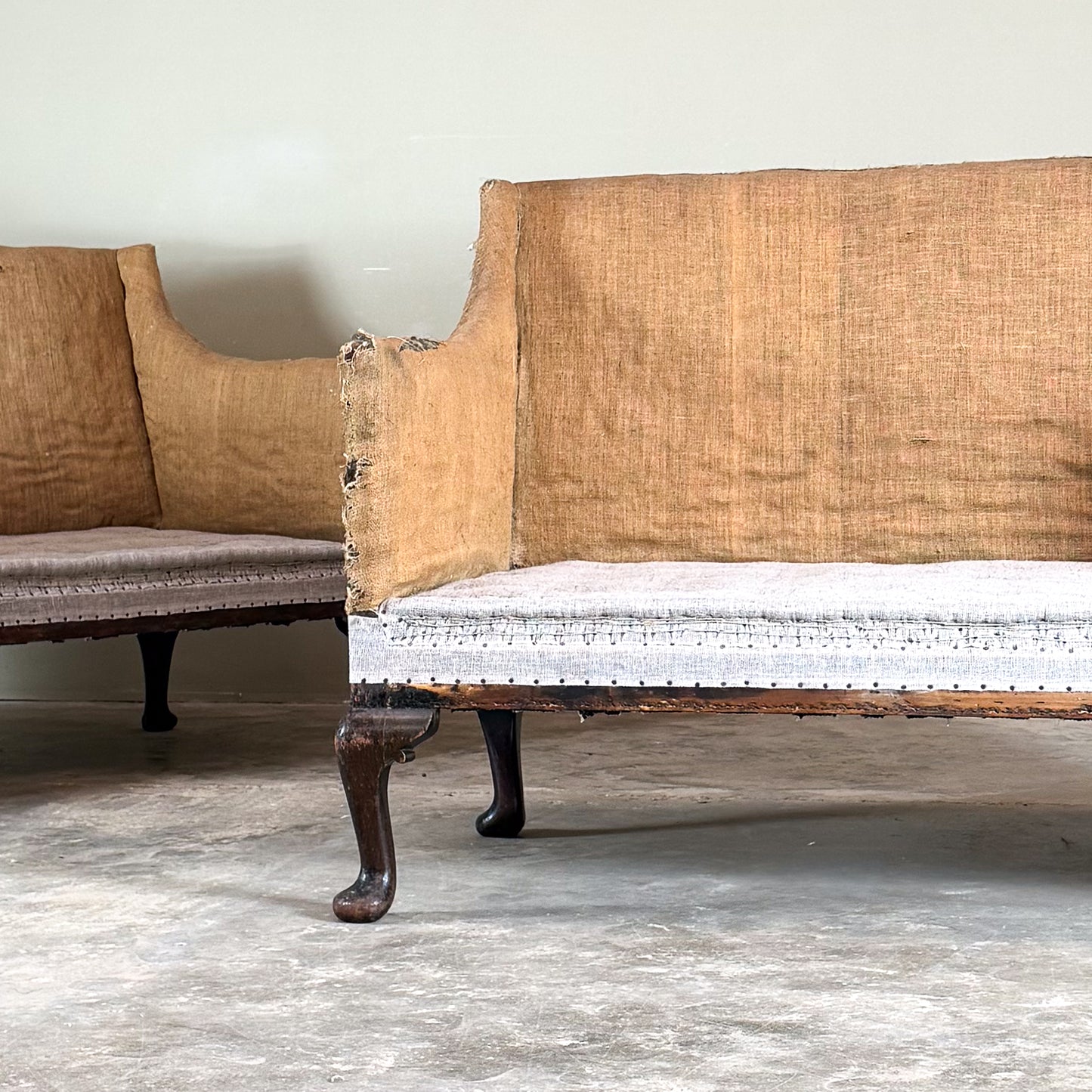 C1330 A Very Near Pair of 19th Century Sofas