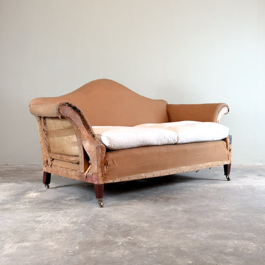 C1300 Edwardian Camel Back Sofa