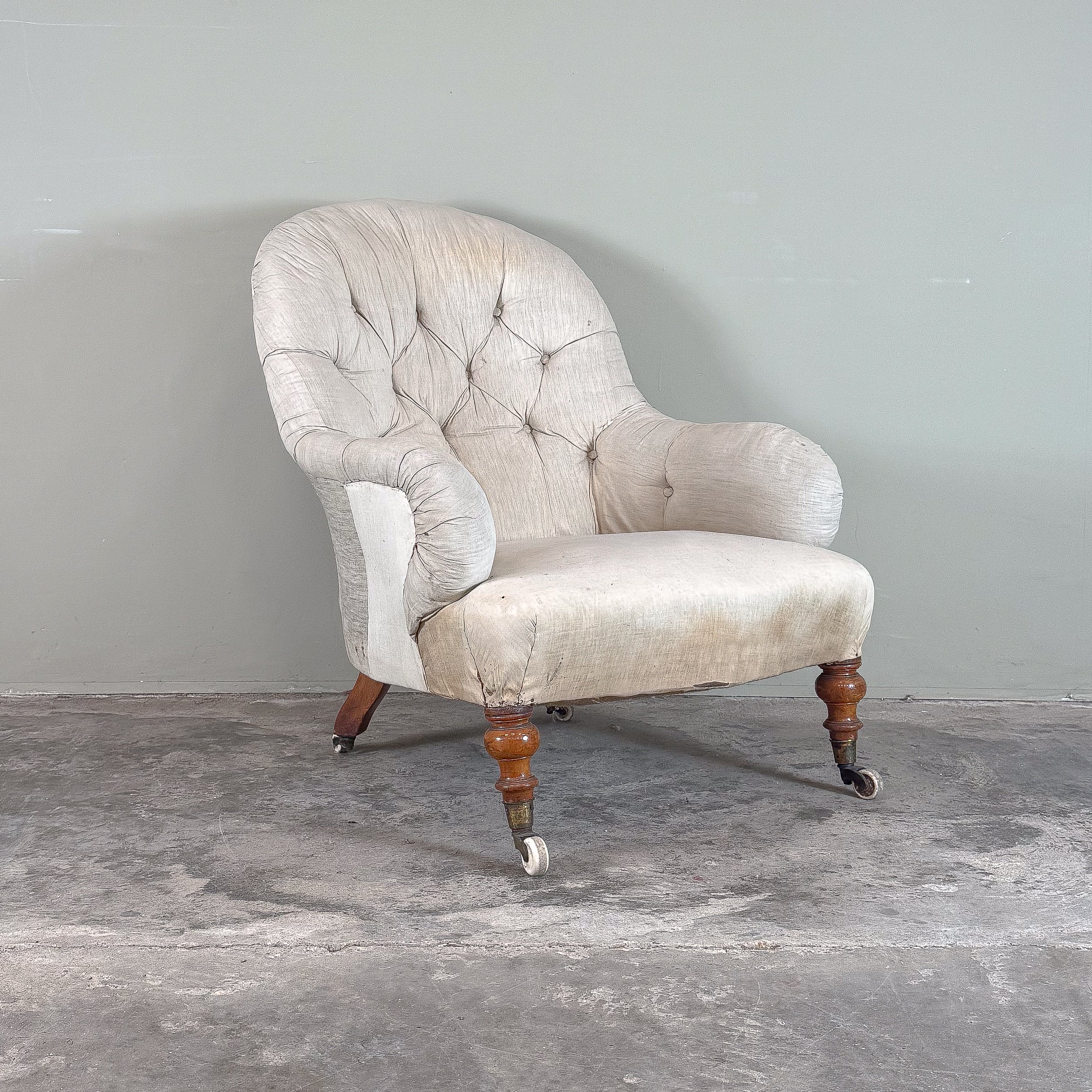 C1250 19th Century Howard and Son Style Armchair – Claire Langley Antiques