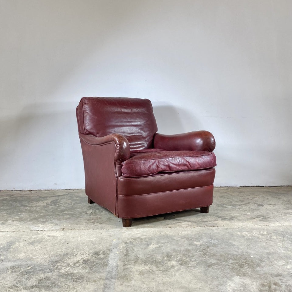 Pair of 20th Century Leather Armchairs