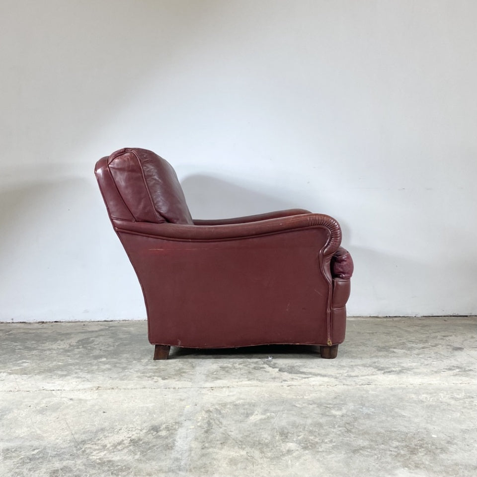 Pair of 20th Century Leather Armchairs