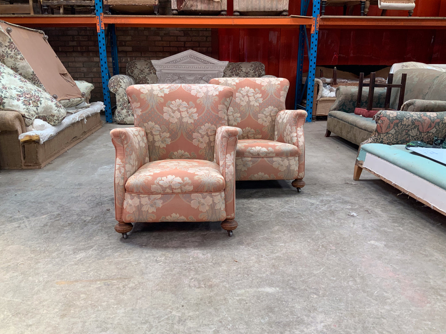 W01 Pair of Woodstock Style Chairs