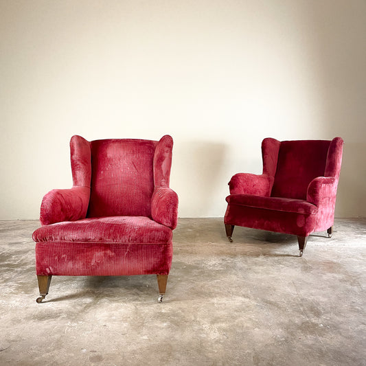 C1139. Pair of Howard Style Armchairs