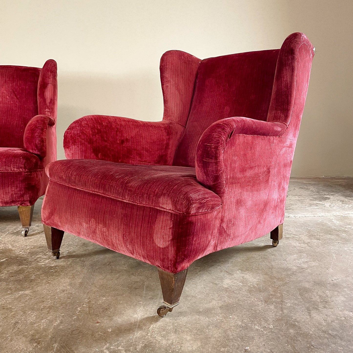 C1139. Pair of Howard Style Armchairs