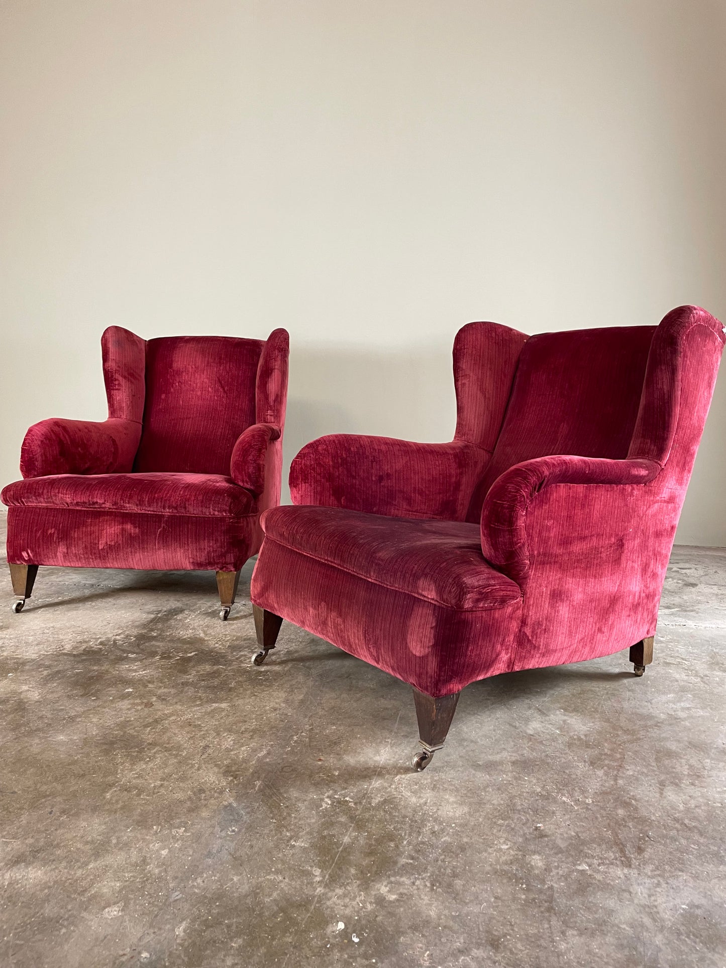 C1139. Pair of Howard Style Armchairs