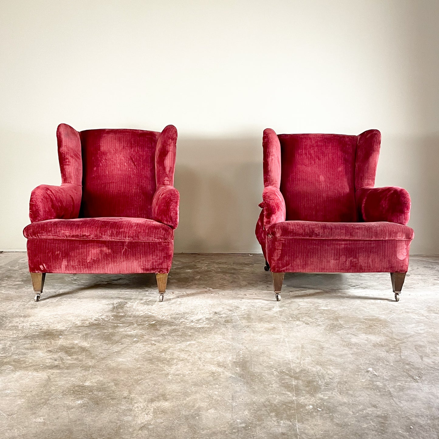 C1139. Pair of Howard Style Armchairs