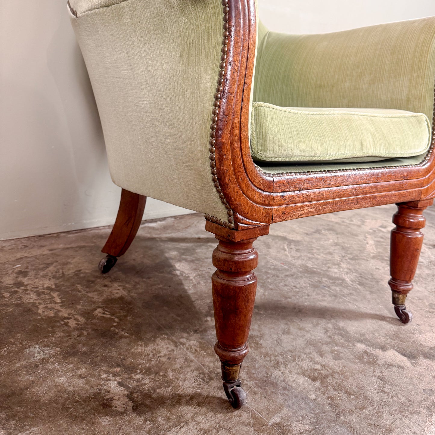 C1298 Lyre Arm Regency Library Chair