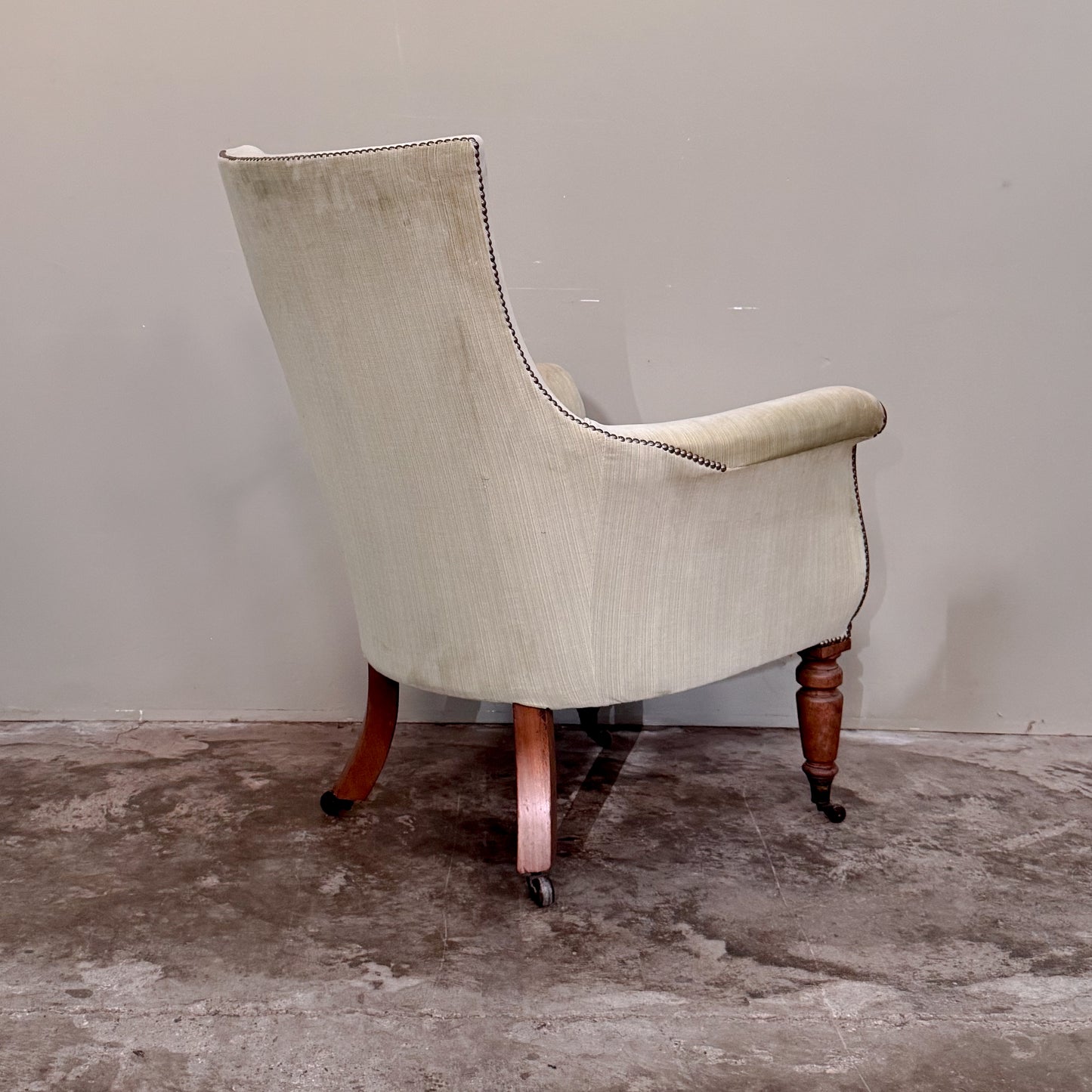 C1298 Lyre Arm Regency Library Chair