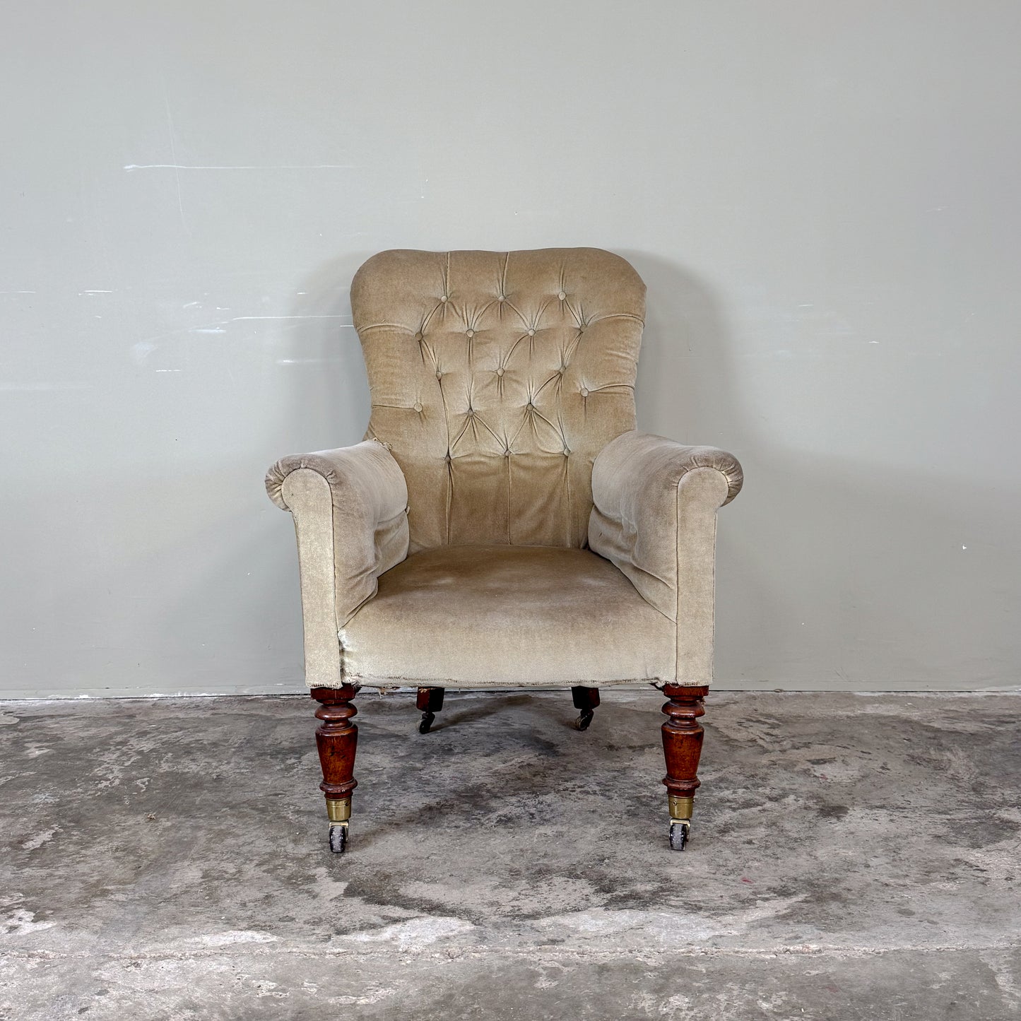 C1284 19th Century English Library Chair