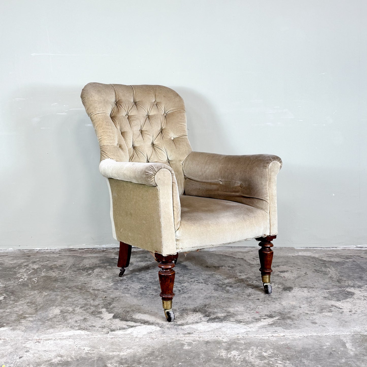 C1284 19th Century English Library Chair
