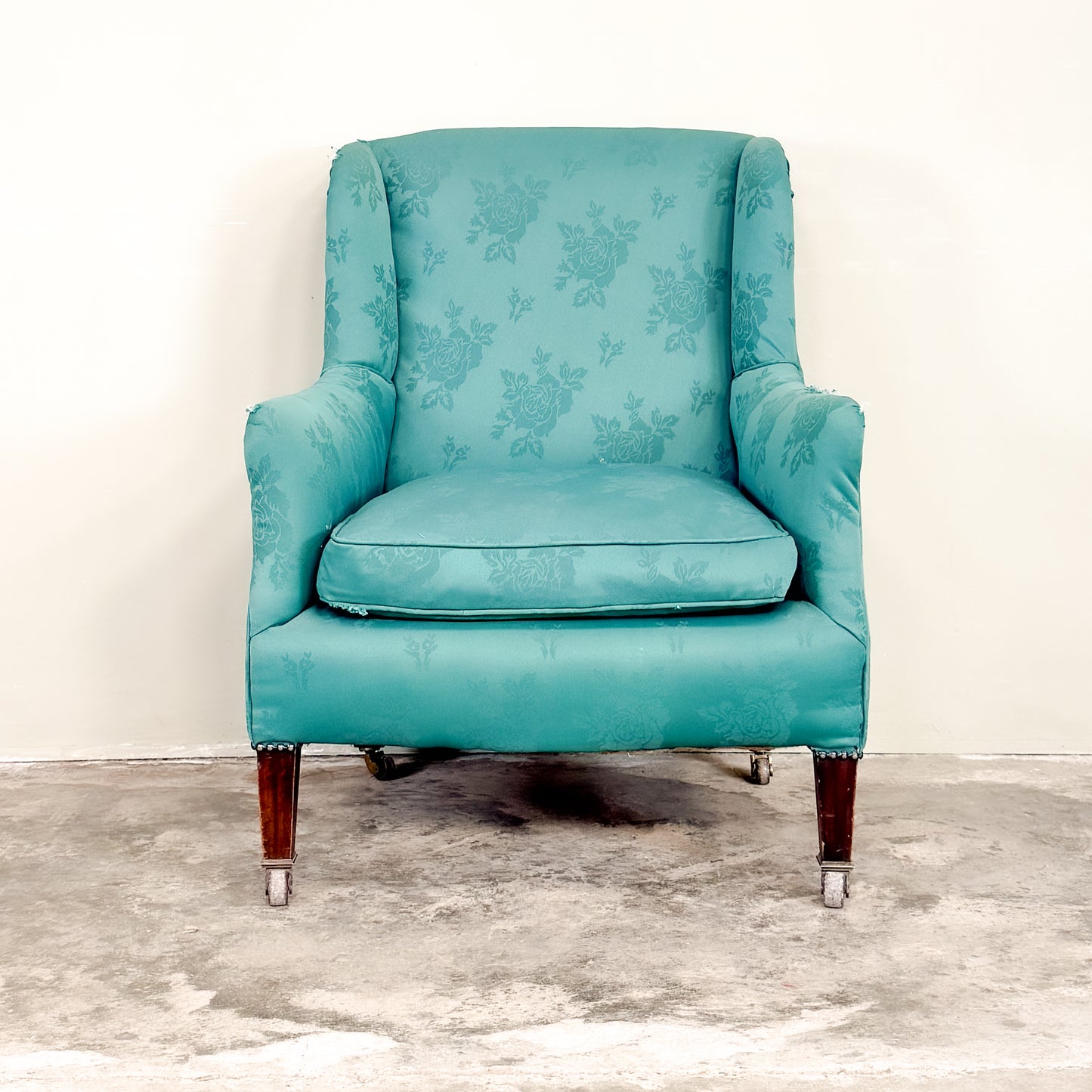 C1310 Edwardian Winged Armchair - ON RESERVE