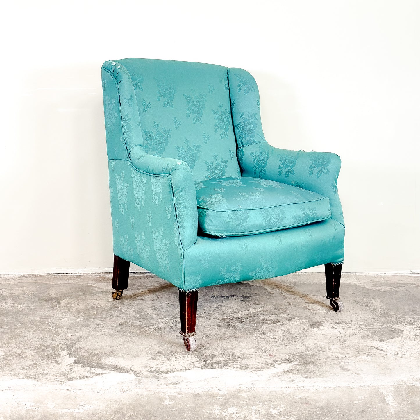 C1310 Edwardian Winged Armchair - ON RESERVE