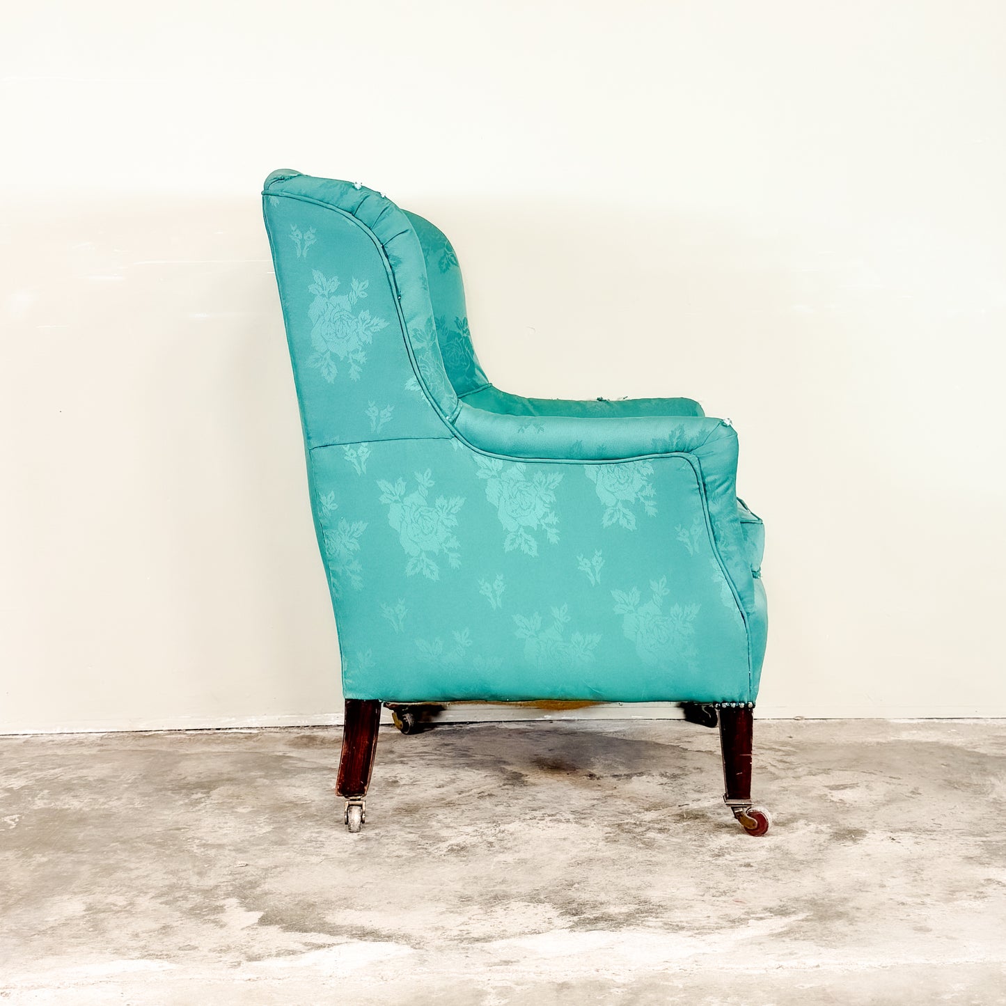 C1310 Edwardian Winged Armchair - ON RESERVE
