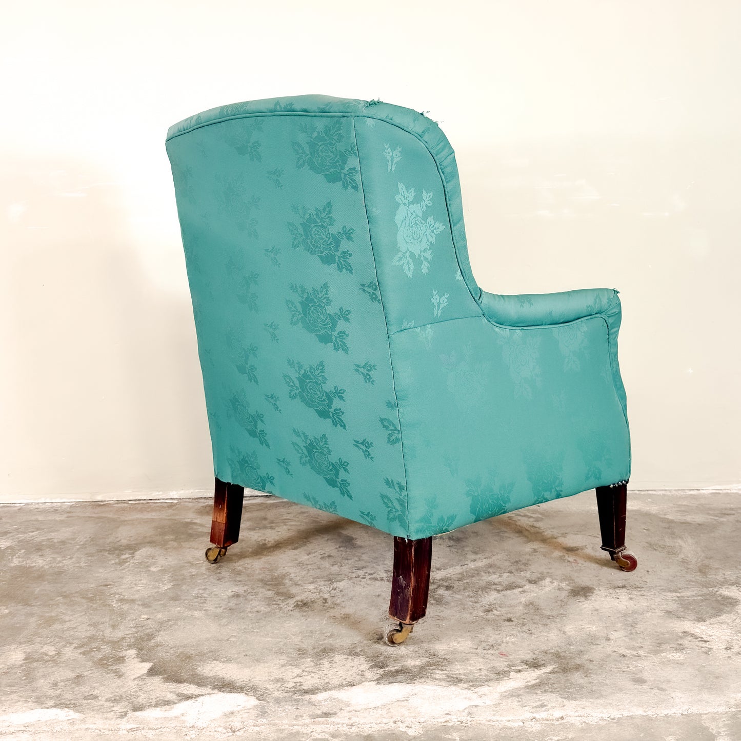 C1310 Edwardian Winged Armchair - ON RESERVE