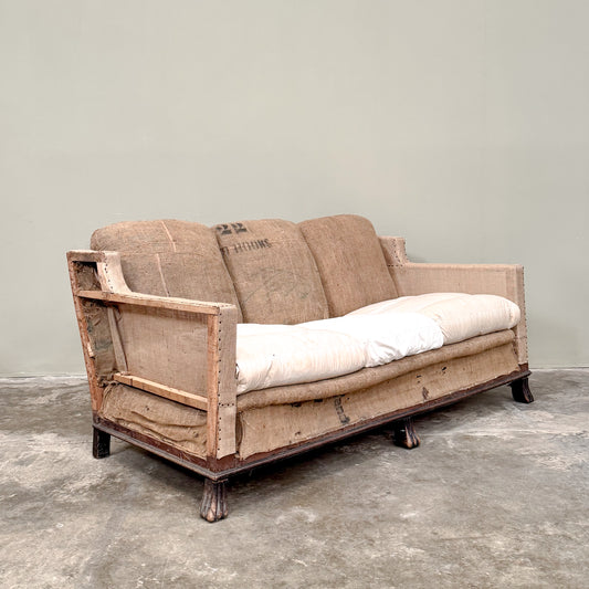 C024a Three Seater French 1920s Sofa
