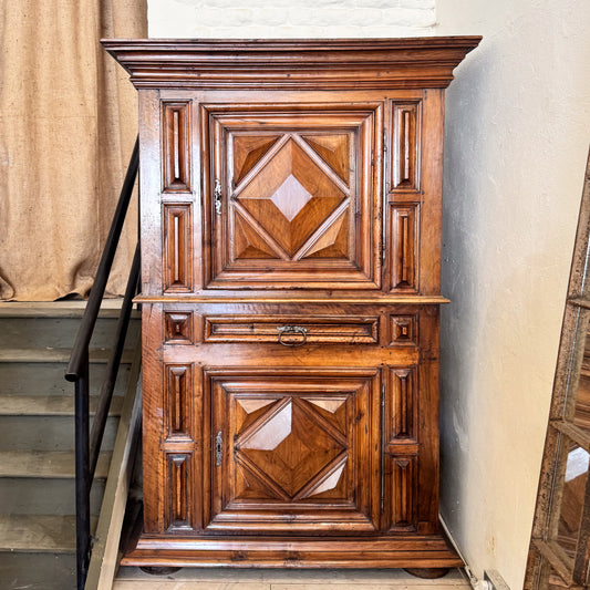 Large Italian Walnut Cupboard