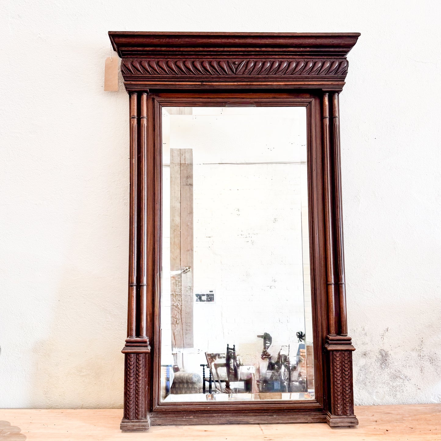 3101 Walnut Mantle Mirror