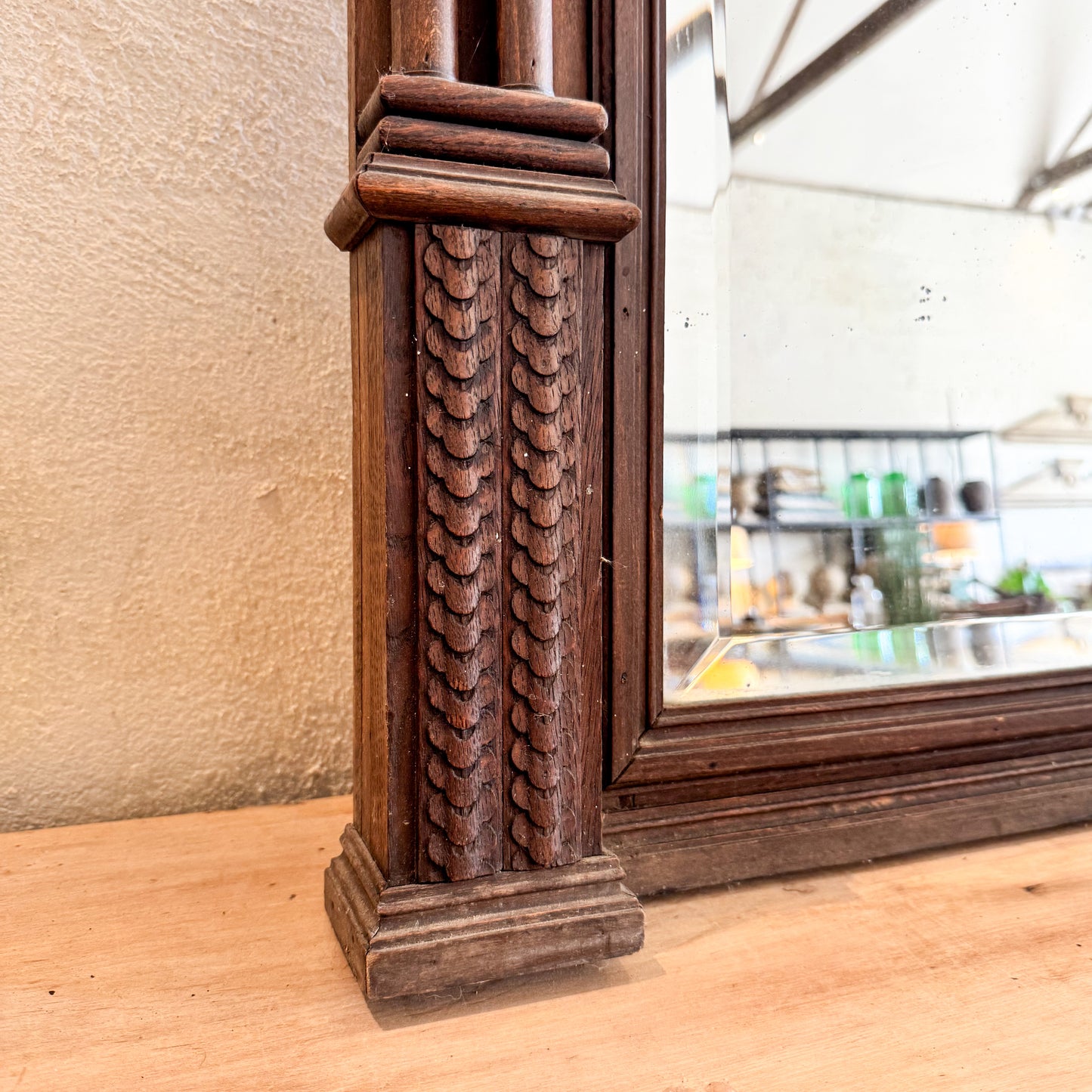 3101 Walnut Mantle Mirror