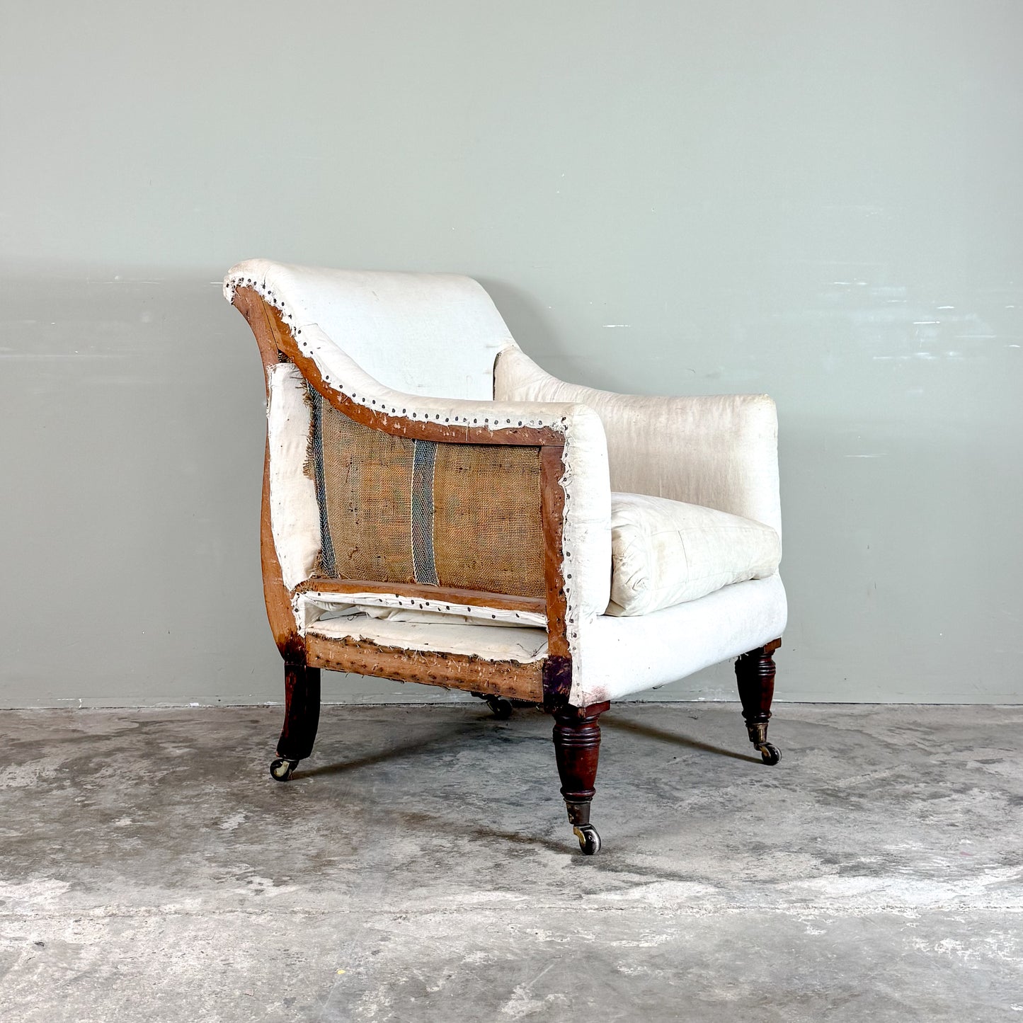 C1316 English Regency Library Chair
