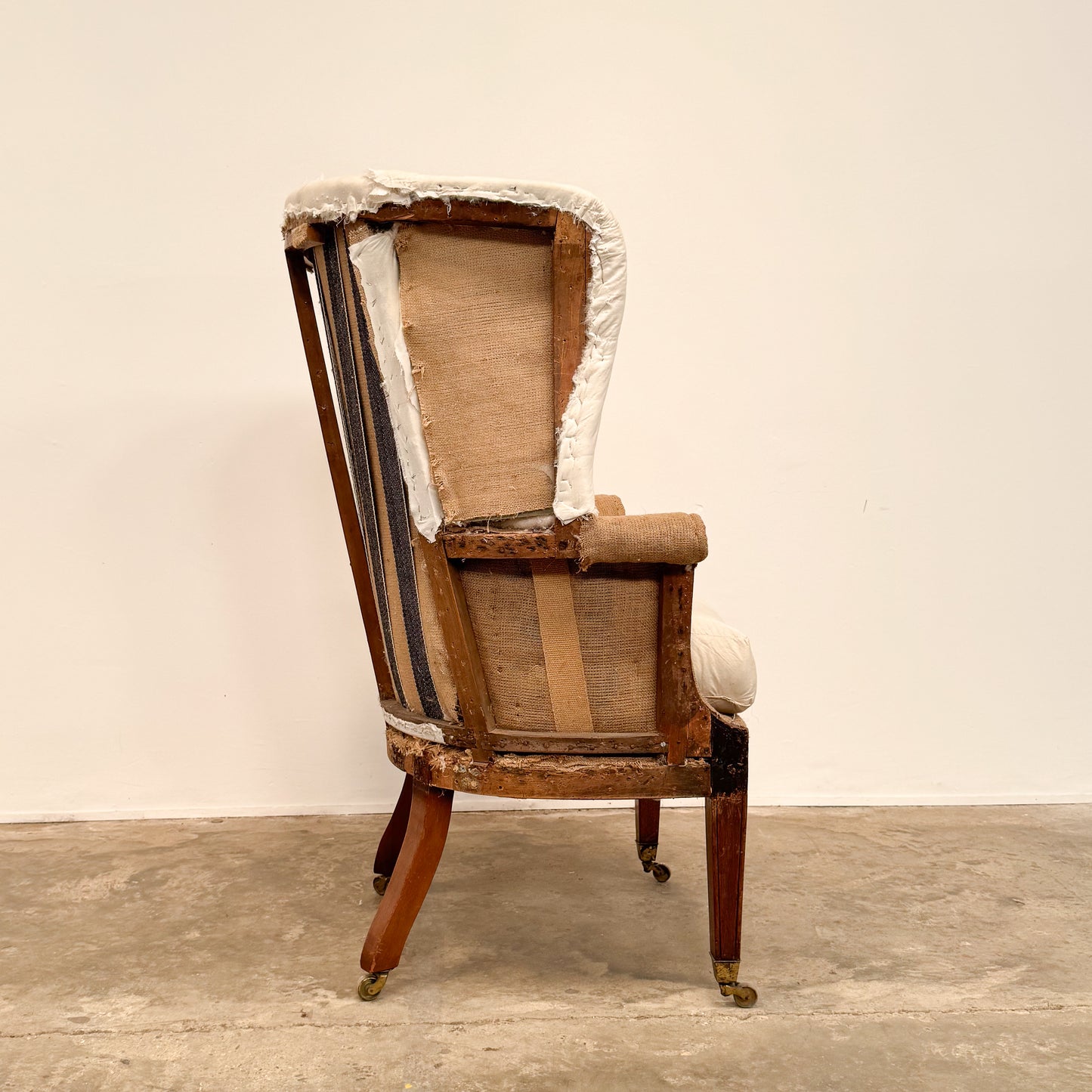 C1078 19th Century Barrel Back Armchair