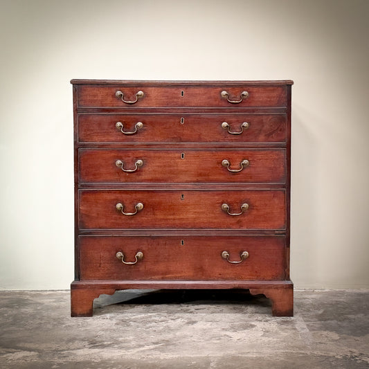 C490 George III Tall Mahogany Chest