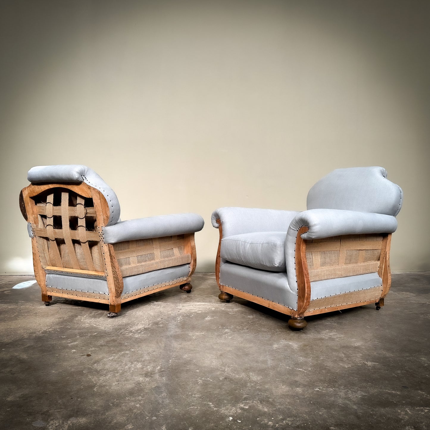 L019 Pair of Deconstructed Armchairs