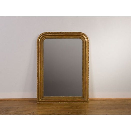 Late 19th century pretty French gilt wall mirror