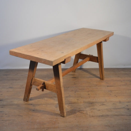 BEECH TRESTLE TABLE