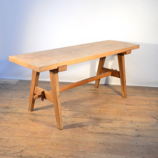 BEECH TRESTLE TABLE