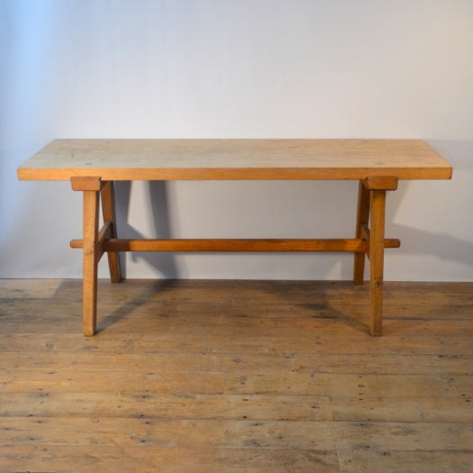 BEECH TRESTLE TABLE